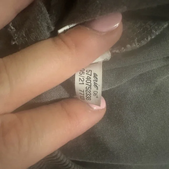 Aerie Charcoal Cargo Jogger Pants Pockets Drawstring Waist Women's Small Utility - Picture 4 of 4